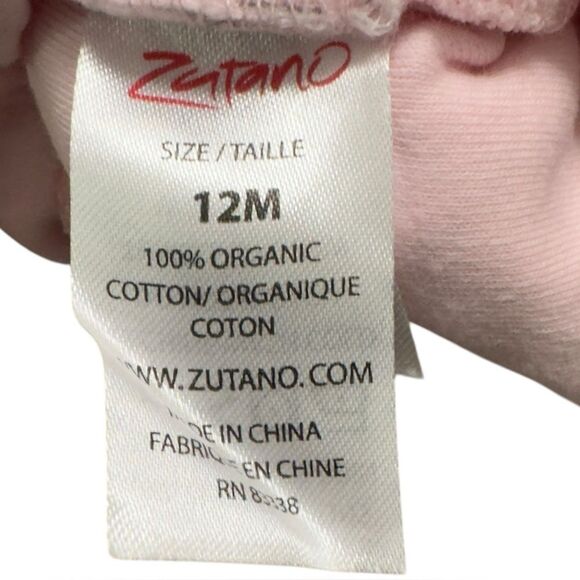 Zutano Baby Girls Organic Cotton Pink Colorful Booties Gripper Soles. 12 Months. - Picture 6 of 7